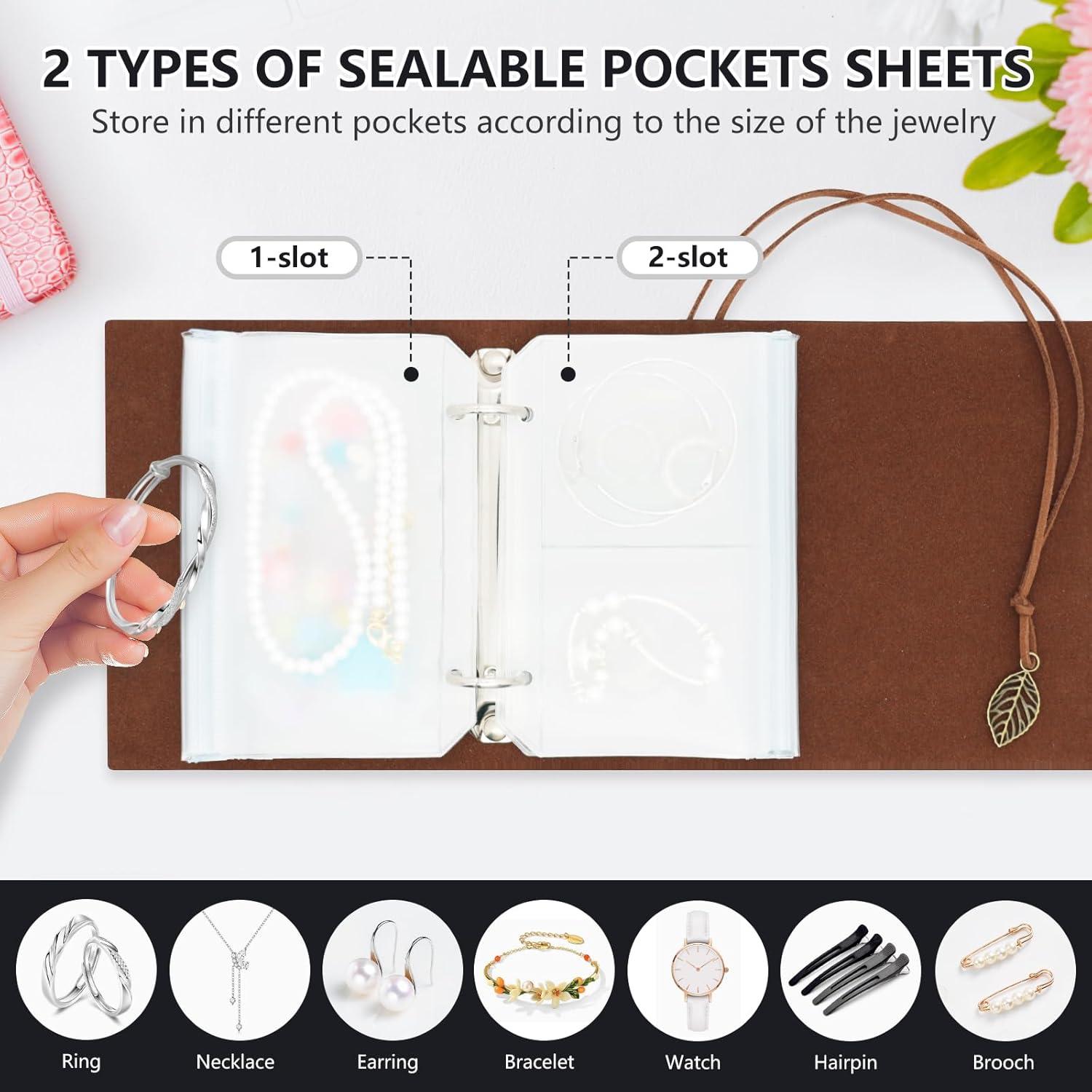 Organizador de Joyería Portátil Frutain Negro con Bolsillos