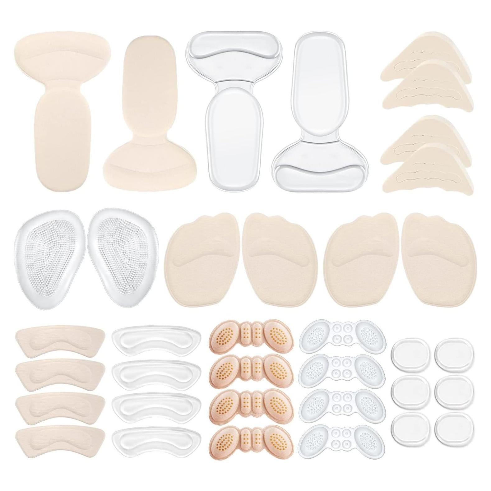18 Pairs Relleno para Zapatos Tacón Alto Hokoad - Almohadillas Antideslizantes
