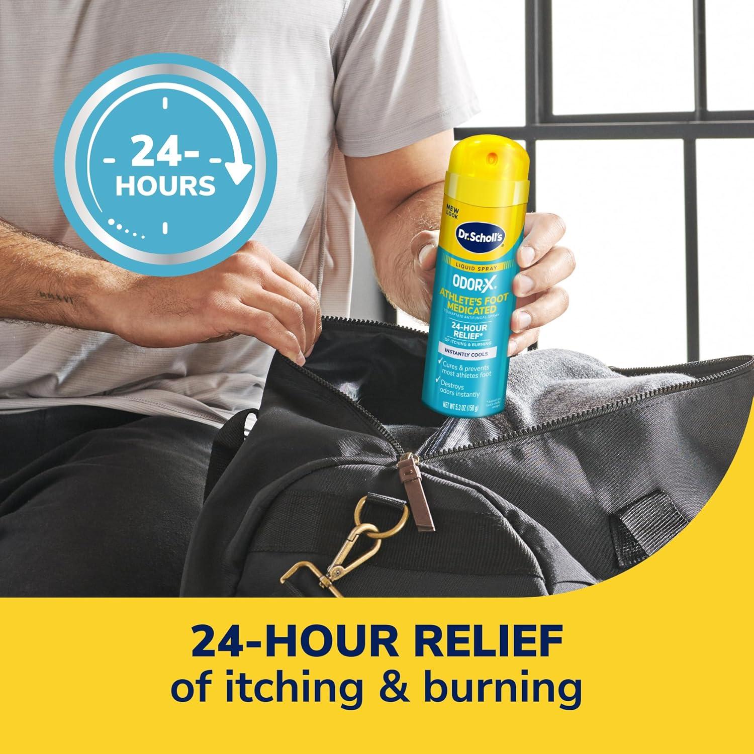 Spray Medicado para Pie de Atleta Dr. Scholl's 150 g - Alivio 24h