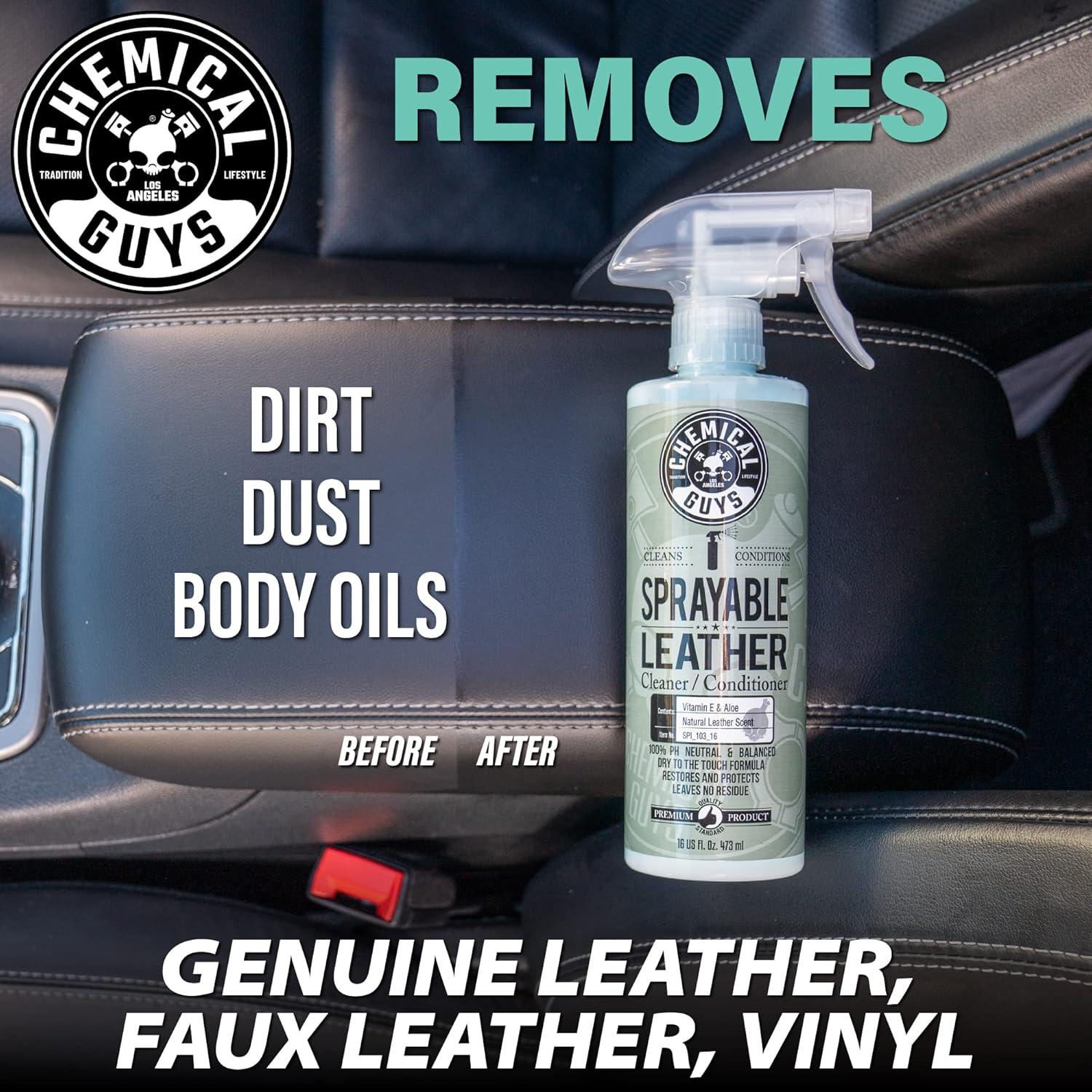 Limpiador y Acondicionador de Cuero Spray Chemical Guys 473 ml