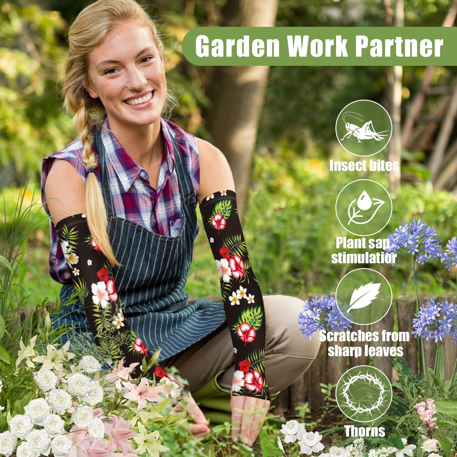 Mangas de Jardinería Bebila para Mujeres UV 50+ Color Negro