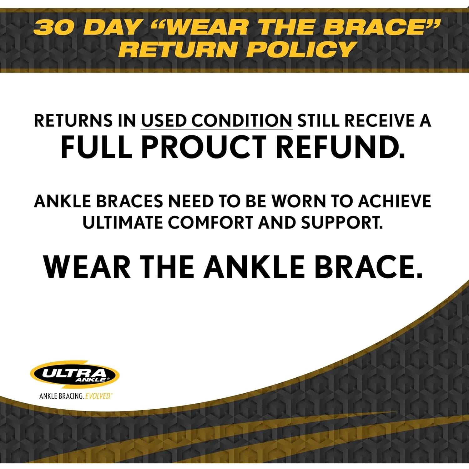 Férula de Tobillo Ultra Zoom - Diseño de Bisagra, Negro