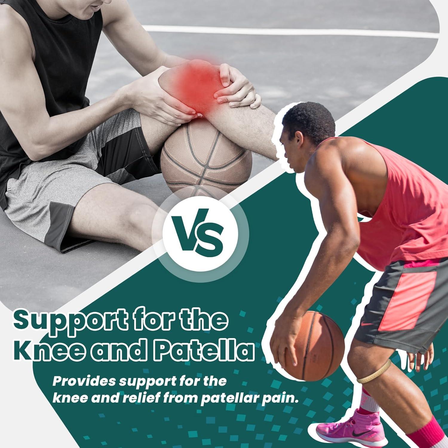 Banda de Rodilla Aolabela 2PCS para Tendón Patelar Alivio Dolor