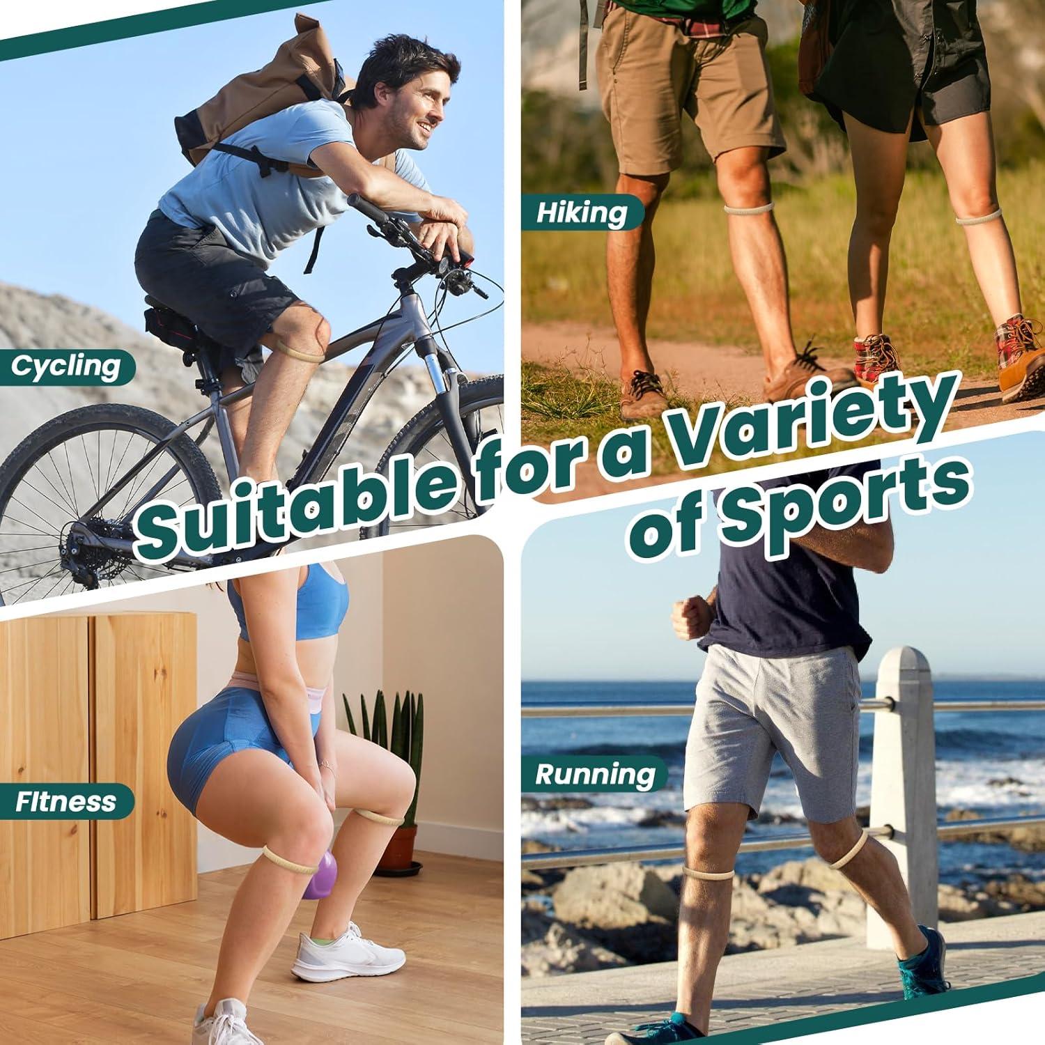 Banda de Rodilla Aolabela 2PCS para Tendón Patelar Alivio Dolor