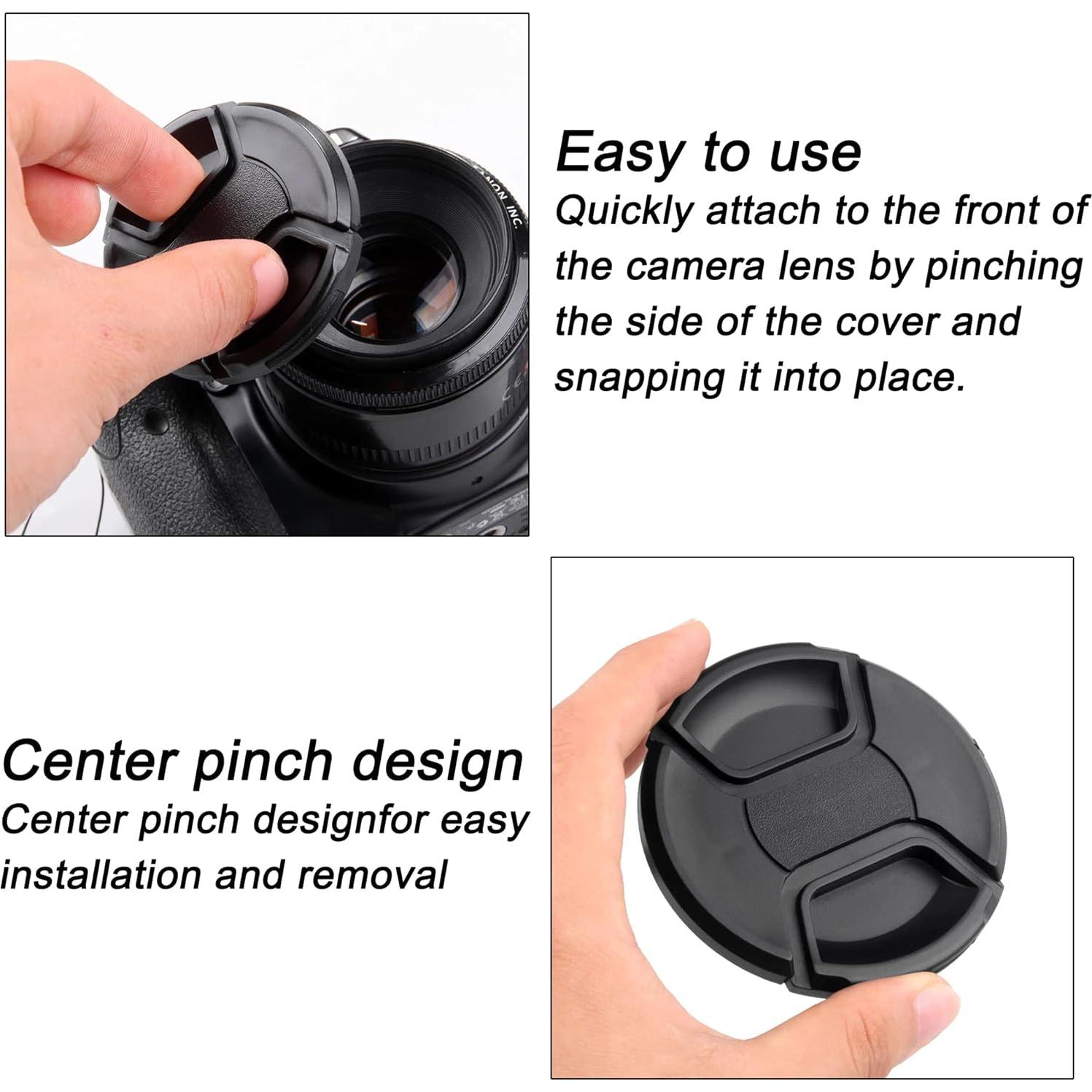 Tapa de Lente de 37mm PCTC para Cámaras DSLR Nikon Canon Sony