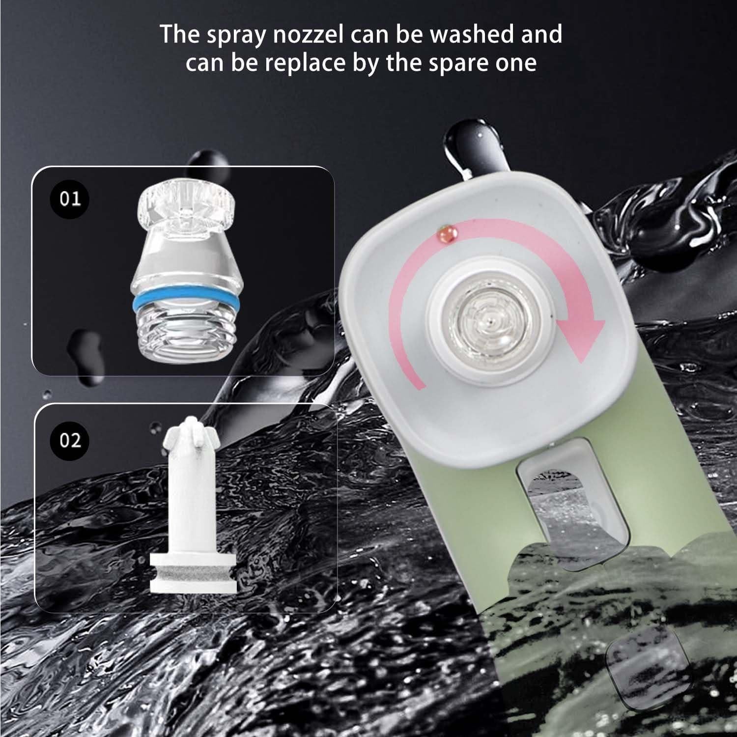 Dispensador de Aceite Eléctrico Kzalzaci 260ml 2-en-1 Negro