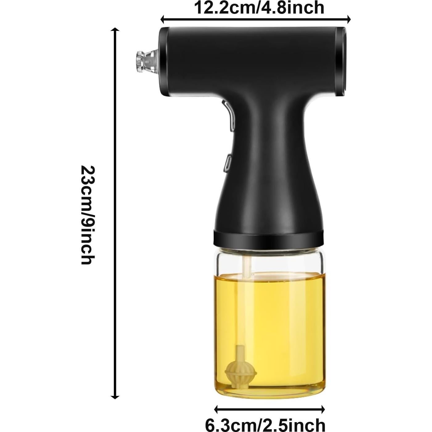 Dispensador de Aceite Eléctrico Kzalzaci 260ml 2-en-1 Negro