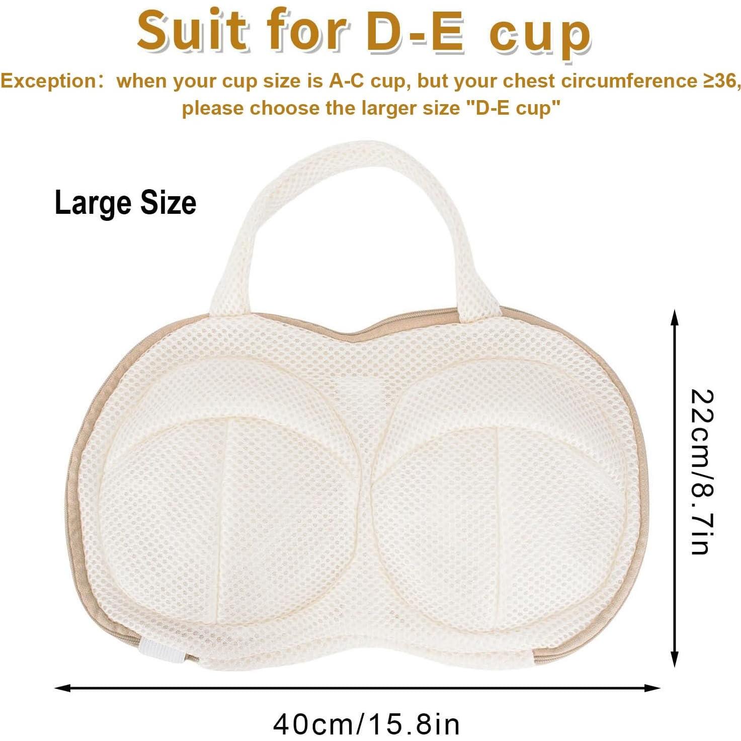 3 Bolsas de Lavado para Sujetadores DESONAUT D-E Copa Beige