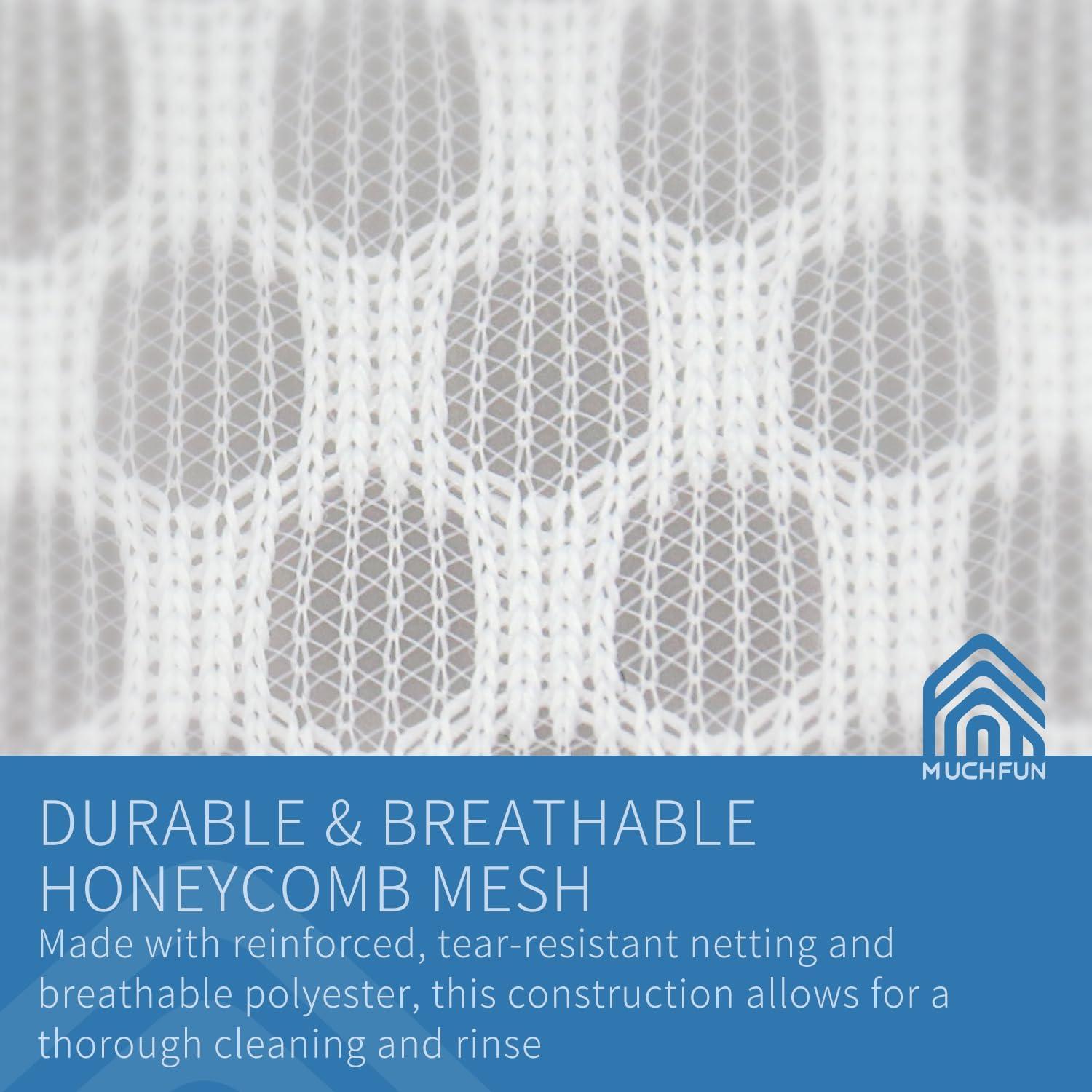 Bolsas de Lavandería de Malla Muchfun 60x60 cm 3 Pcs Duraderas