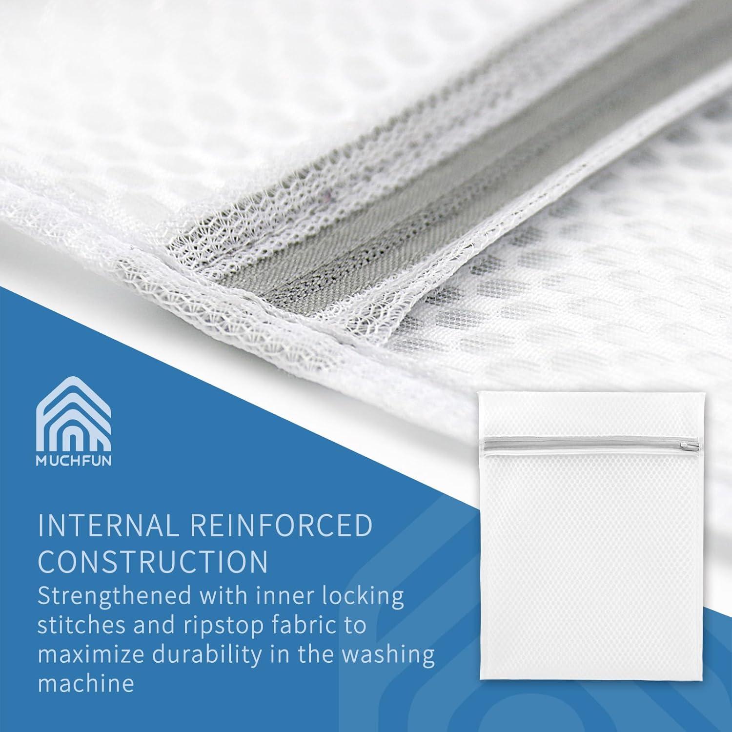 Bolsas de Lavandería de Malla Muchfun 60x60 cm 3 Pcs Duraderas