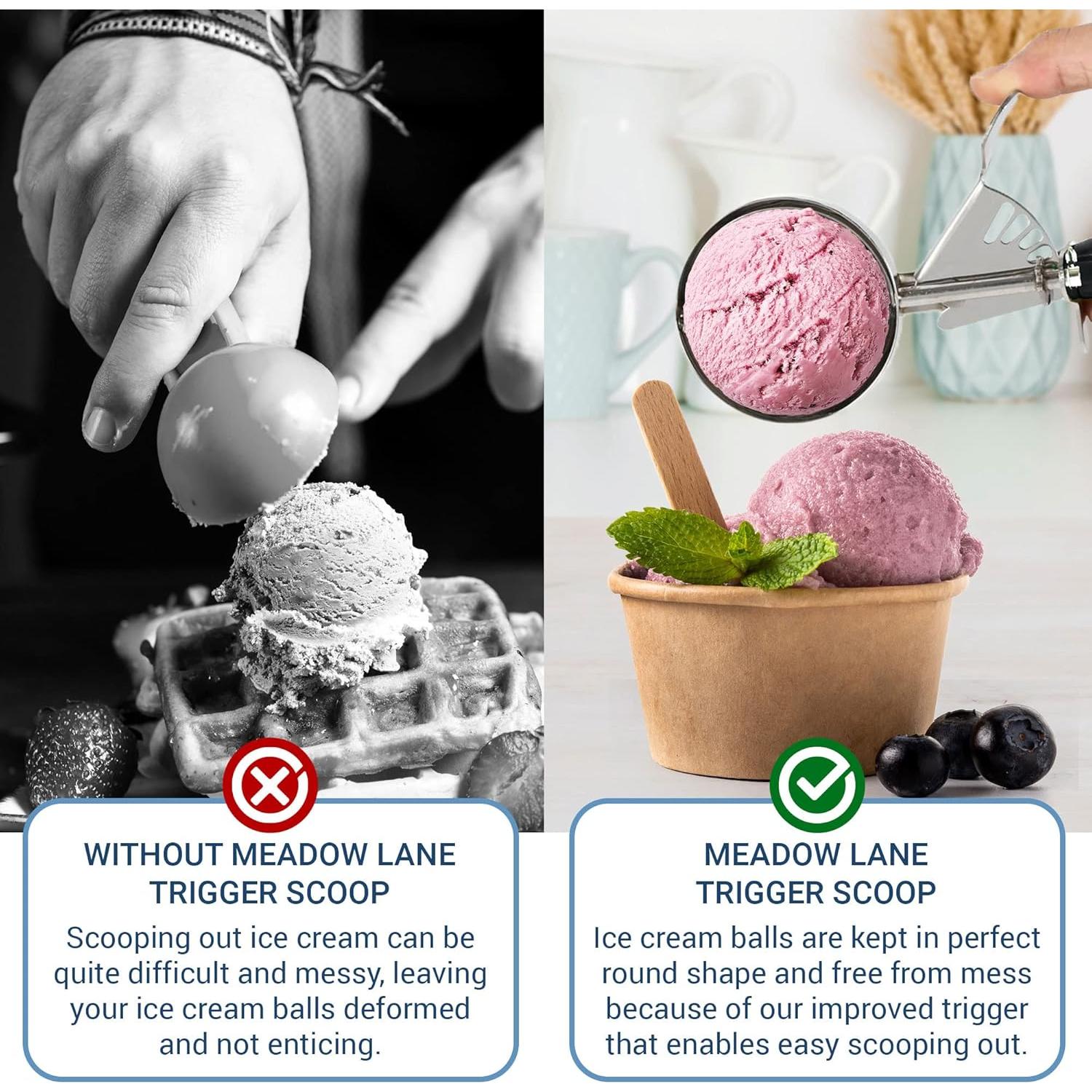 Cuchara de Disparo Meadow Lane #24 Acero Inoxidable Negra 2.7 Cucharadas