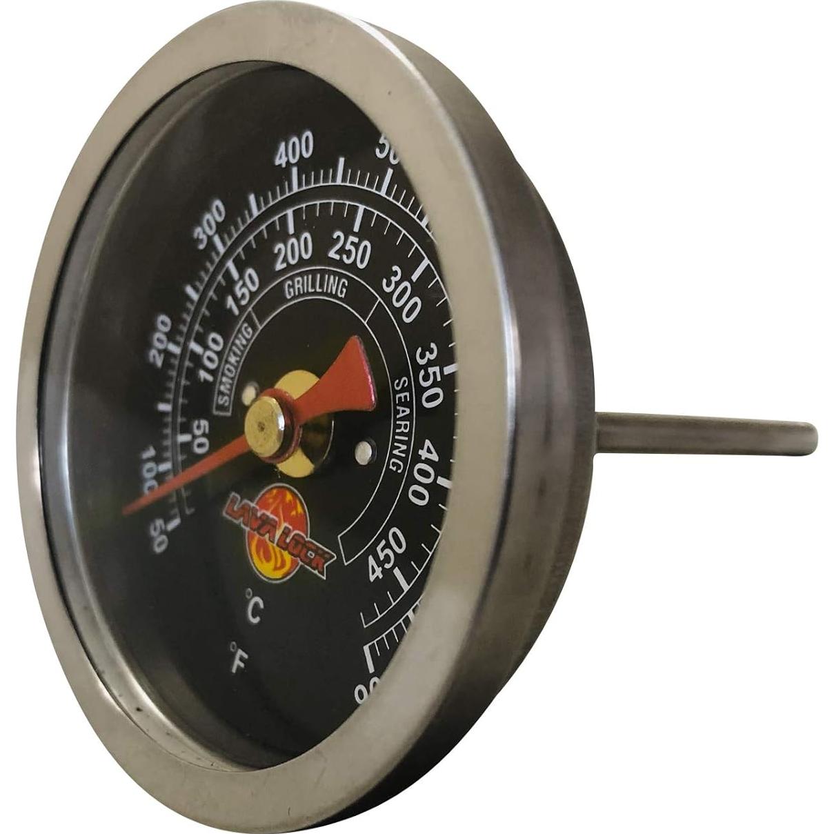 Termómetro de Barbacoa Black Face 2" con Vástago 3" M8