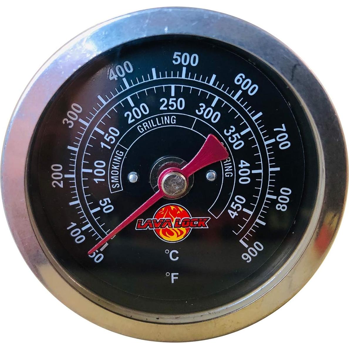 Termómetro de Barbacoa Black Face 2" con Vástago 3" M8