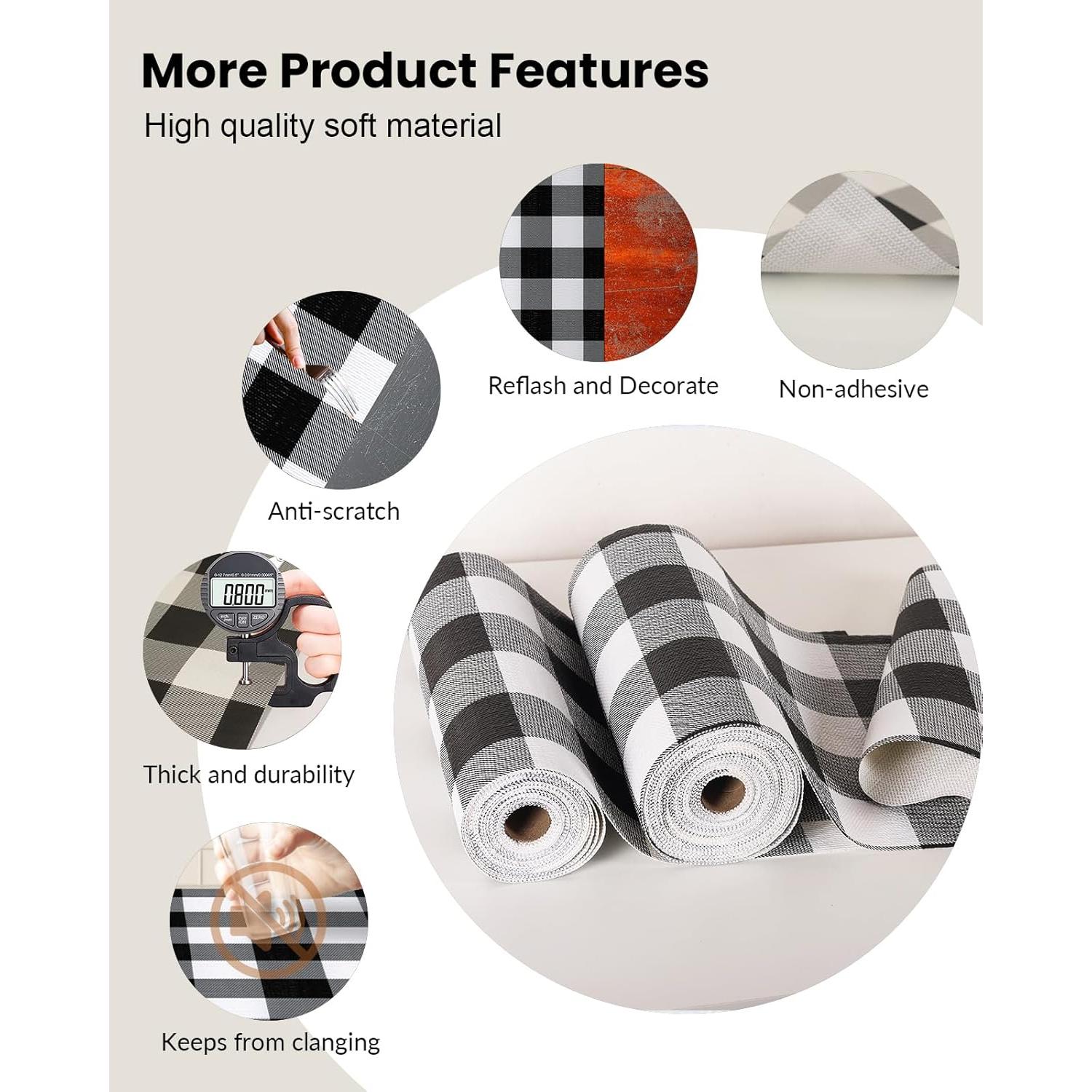 Forro de Cajón Antideslizante Insigoo 30cm x 300cm Negro