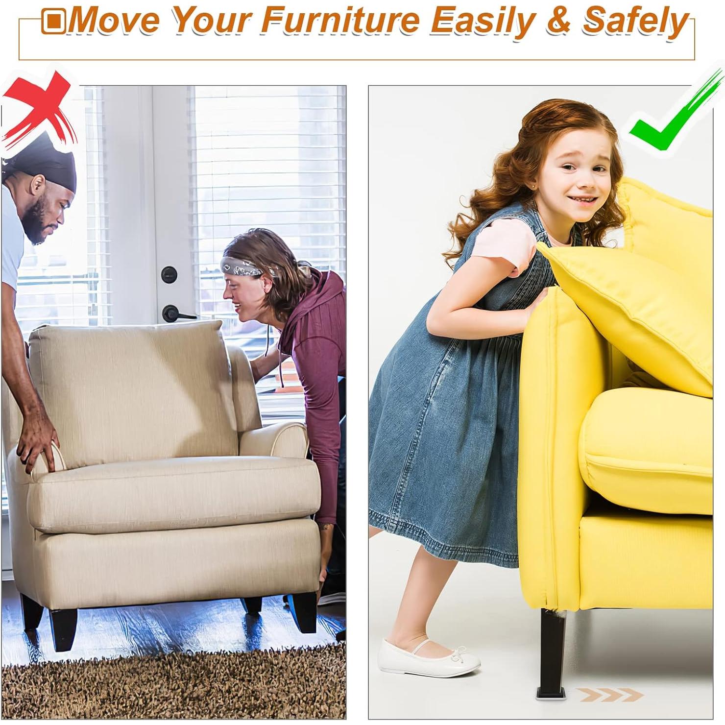 Deslizadores de Muebles Autoadhesivos EASTWONDER 24PCS 3.18cm