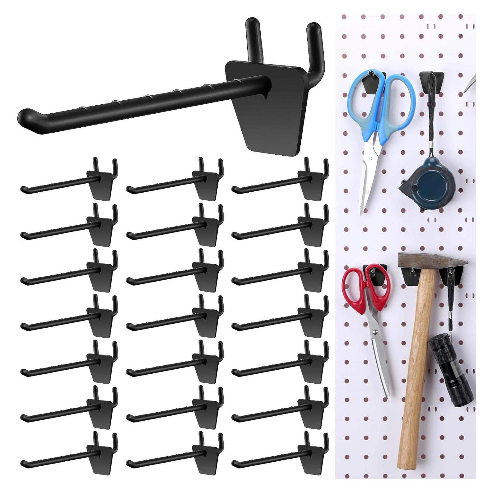 Ganchos de Plástico Unittype para Tablero de Clavos 100 Piezas