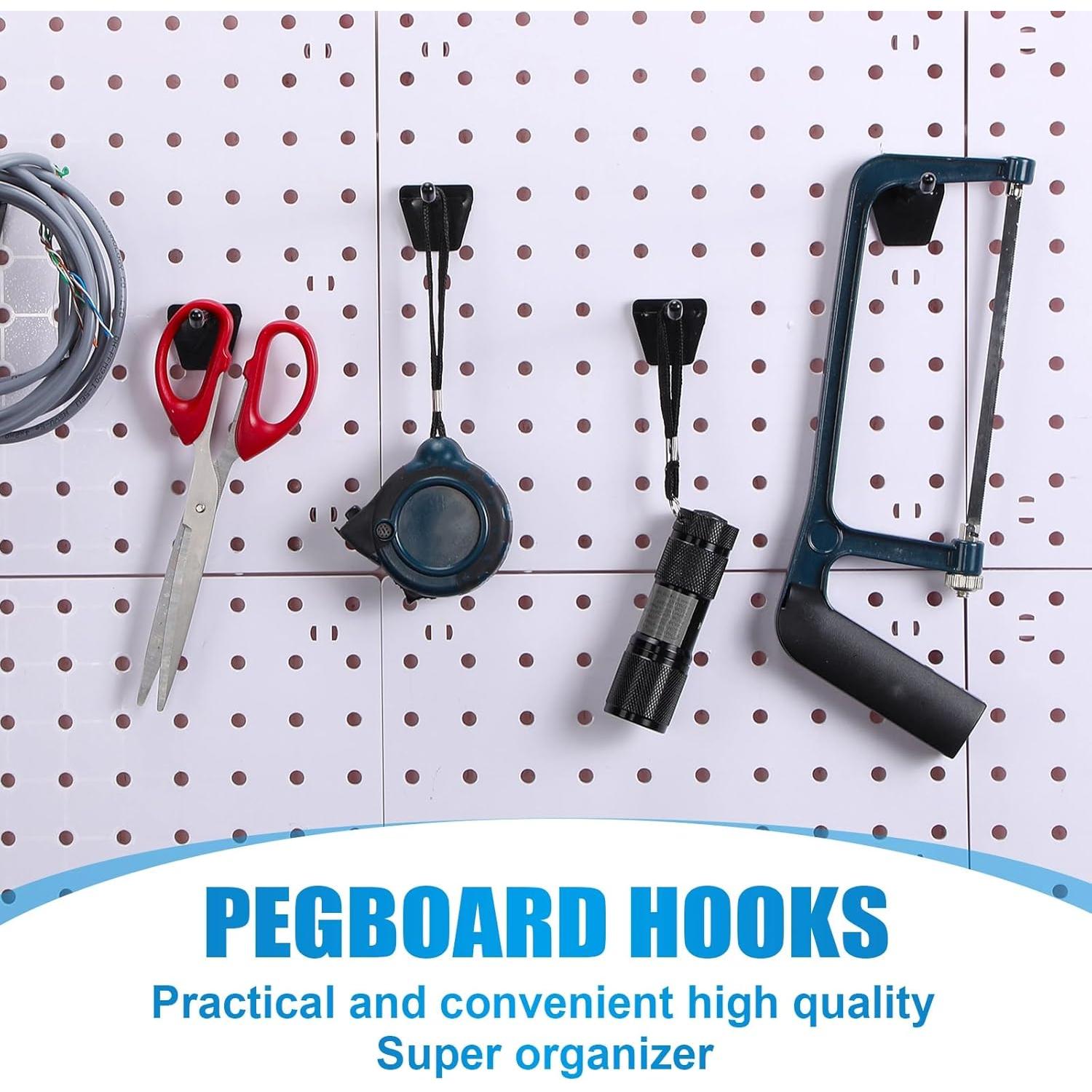 Ganchos de Plástico Unittype para Tablero de Clavos 100 Piezas