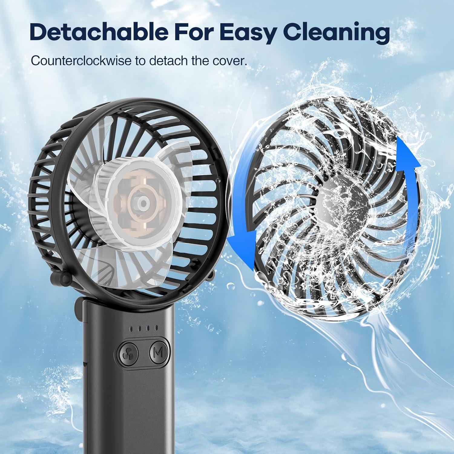 Ventilador de Mano Portátil HandFan 5200mAh 5 Velocidades