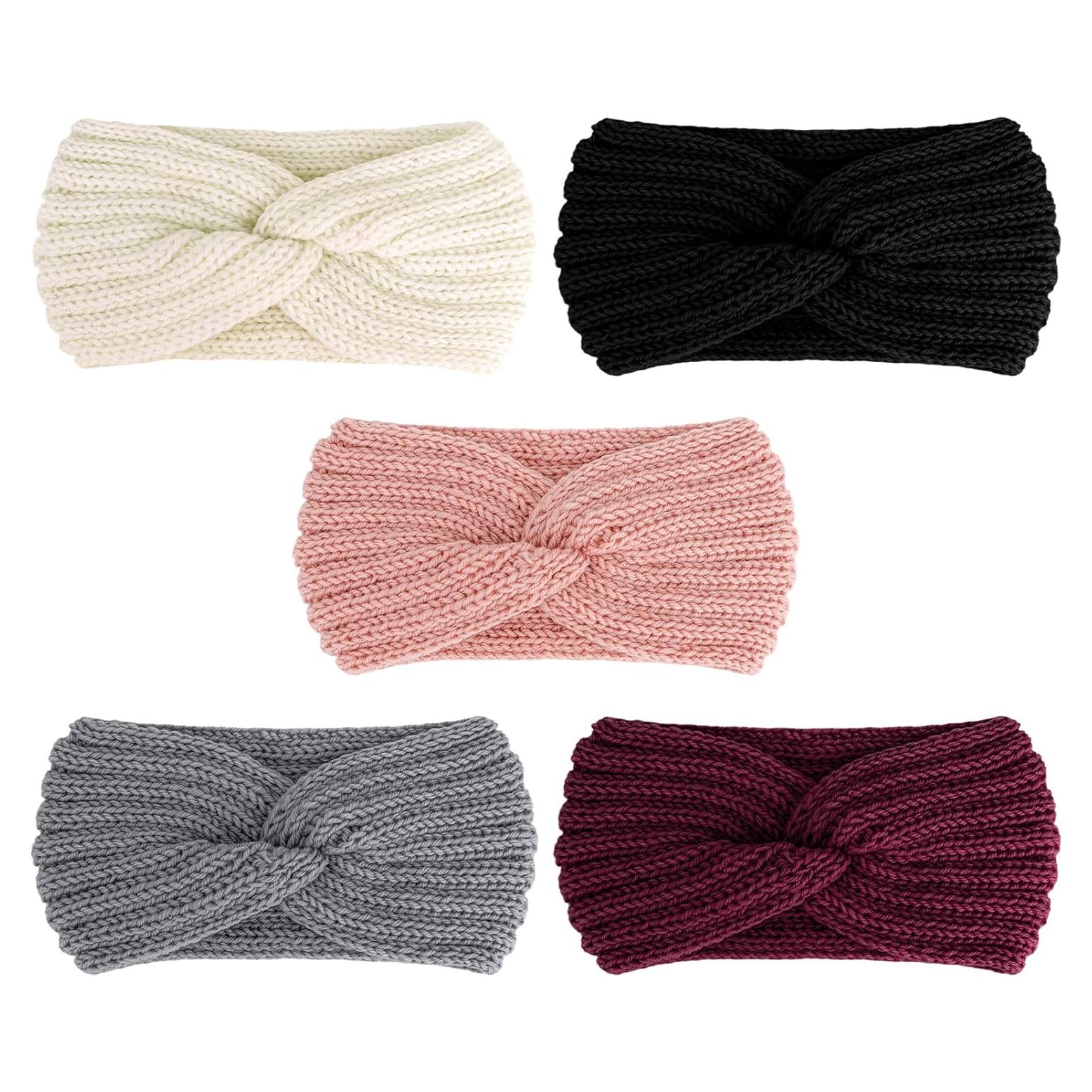 Diademas de Tejido YARIEW 5 Piezas Invierno Mujeres