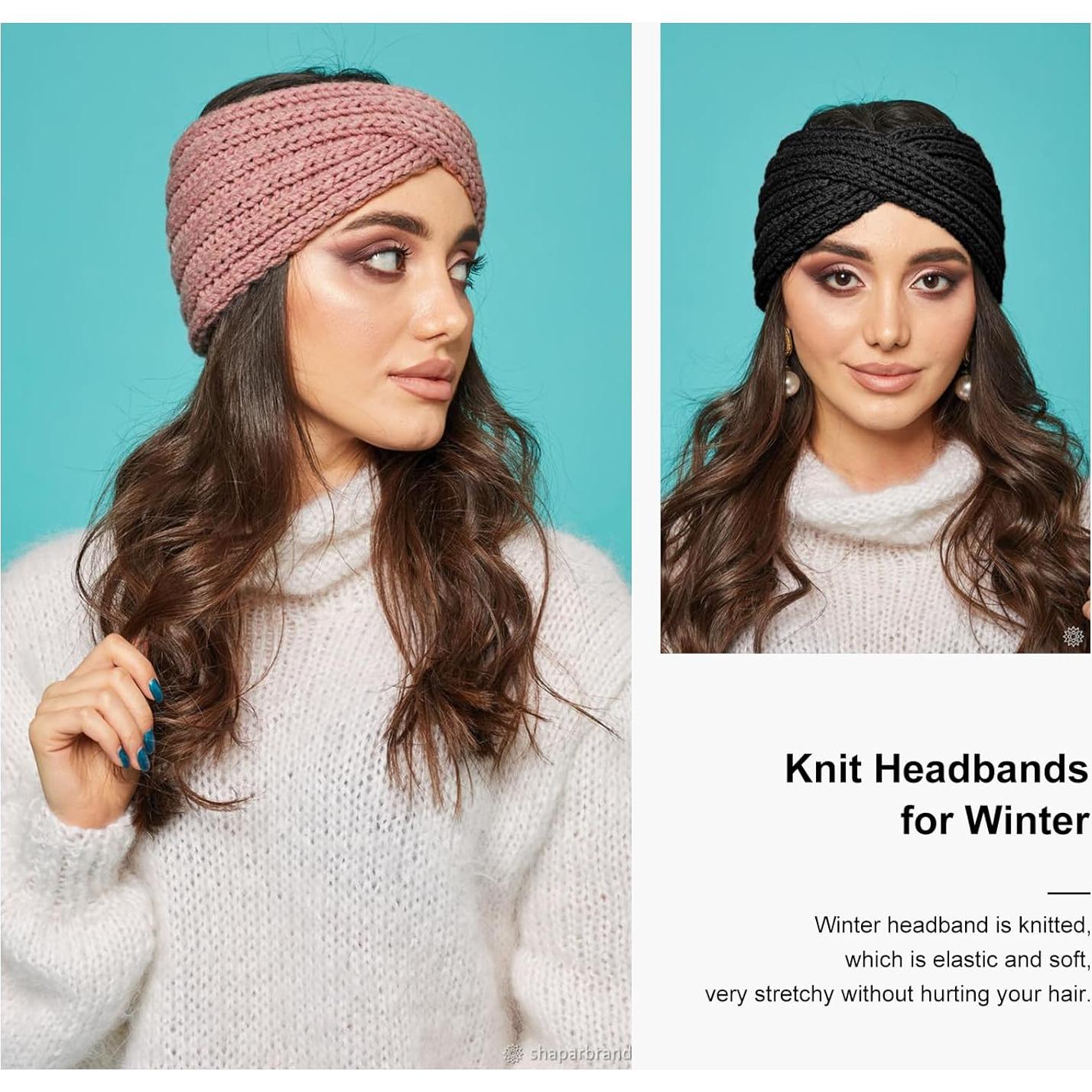 Diademas de Tejido YARIEW 5 Piezas Invierno Mujeres