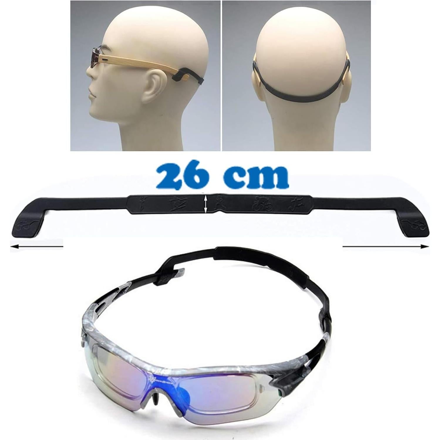 Paquete de 4 correas antideslizantes OPUGIT para gafas - Silicona suave