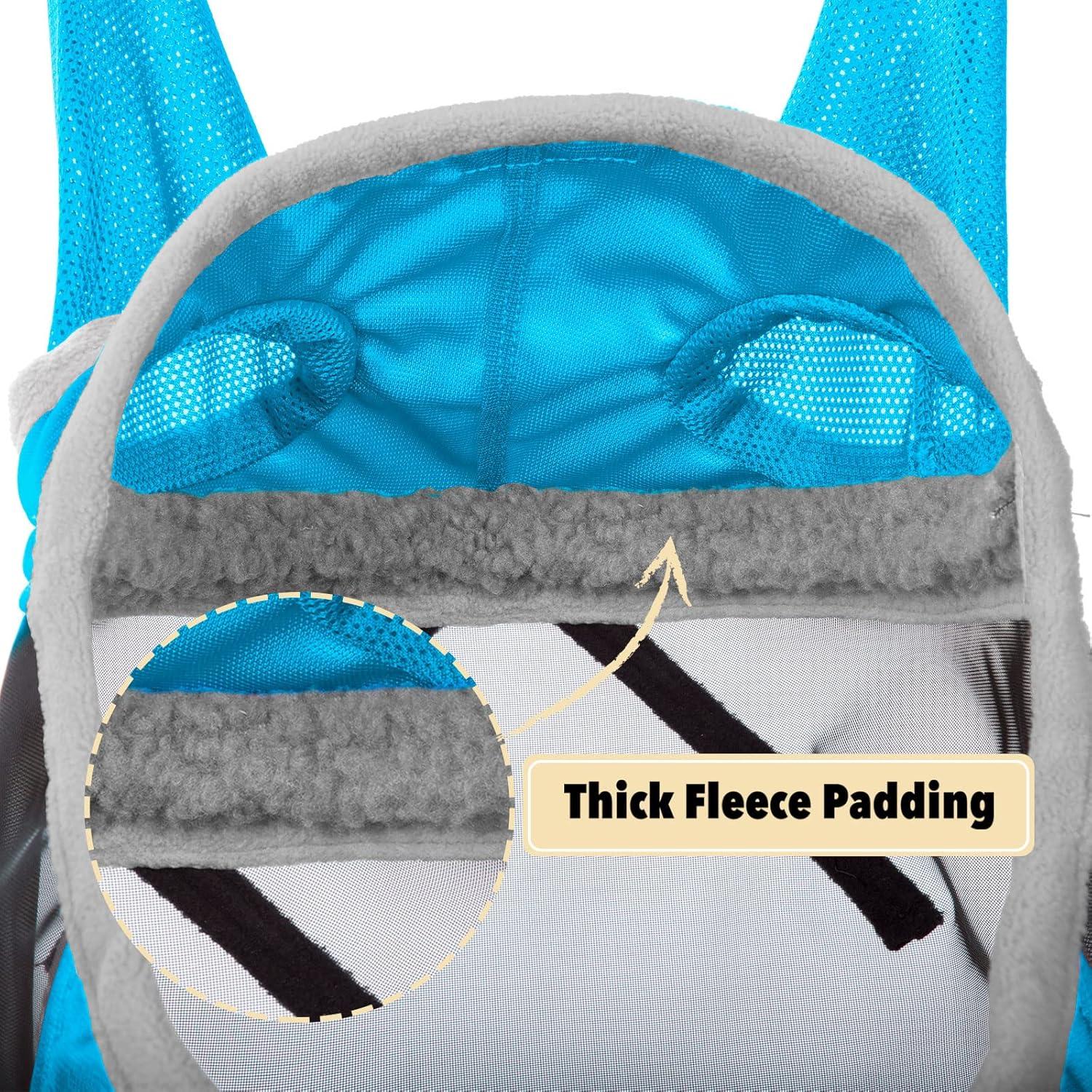 Máscara de Moscas para Caballo Harrison Howard L Azul Claro/Plata