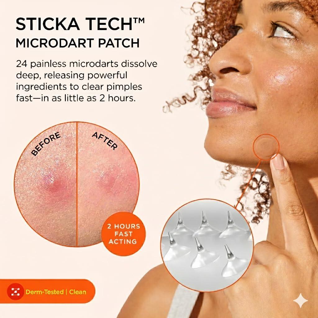 Parches para Acné ZitSticka KILLA ACNE - 20 Unidades con Microagujas