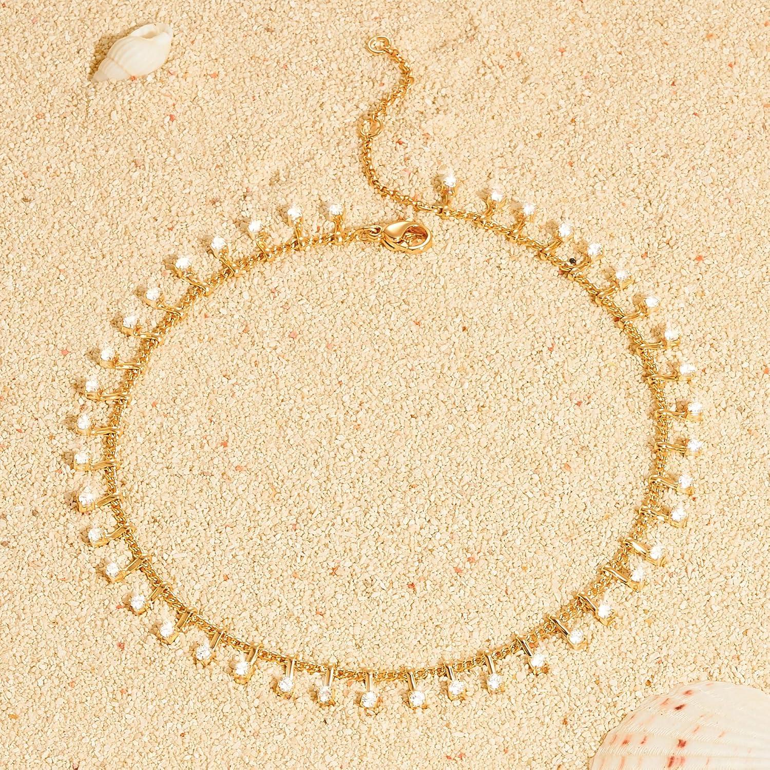 Cadena de Tobillo Dremmy Studios Oro 14k con Ojo Maligno