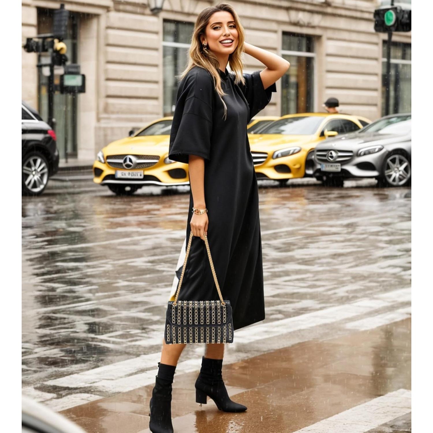 Clutch de Noche Brillante Sweetovo con Strass para Mujeres