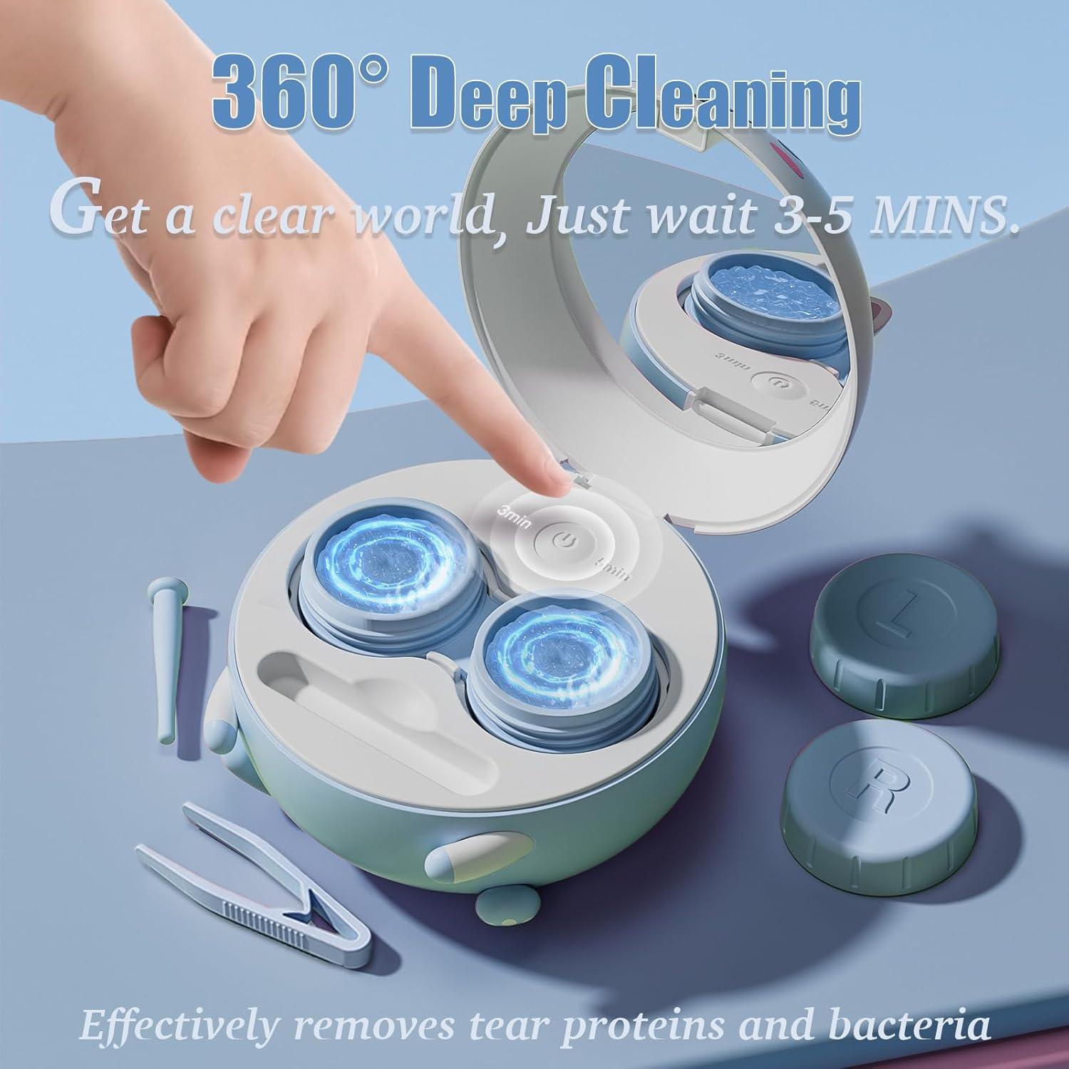 Limpia Lentes de Contacto Ultrasónico Vastsoon Azul 141g