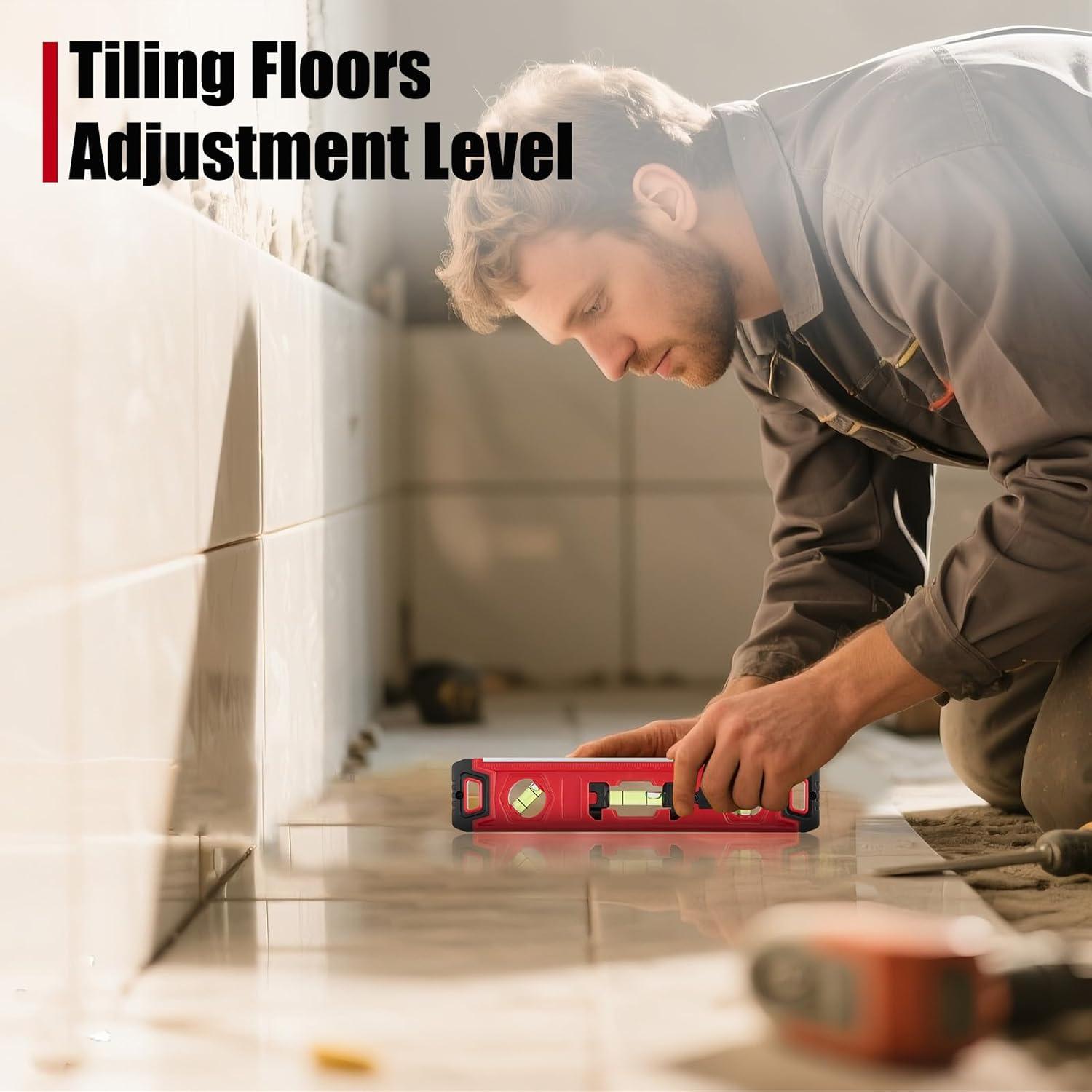 Nivel Torpedo KATA 23 cm Iluminado Magnético a Prueba de Golpes