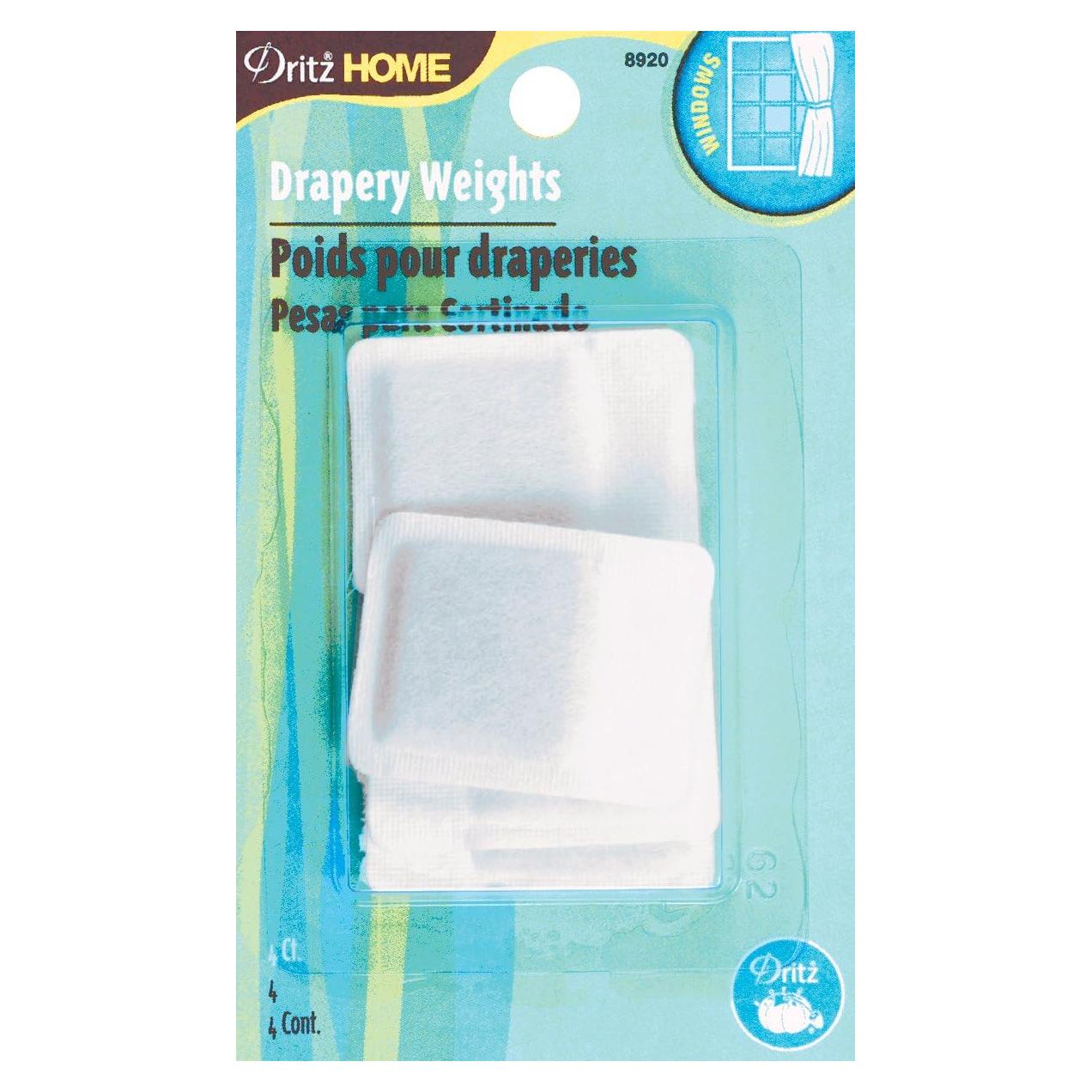 Pesas de Cortina de Plomo Dritz 4-Pieza Blanco