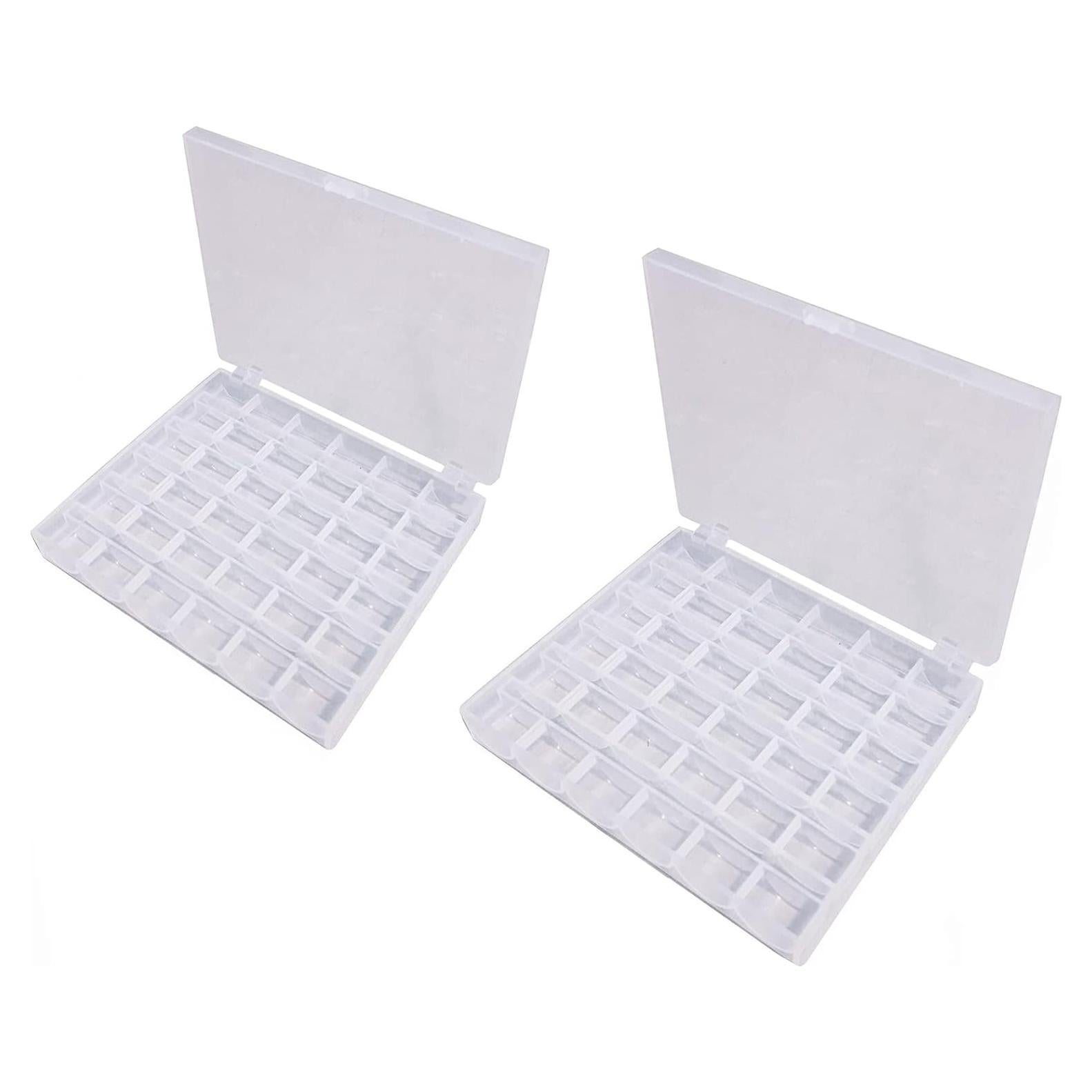 Caja organizadora de bobinas Fbshicung 2 paquetes 36 ranuras