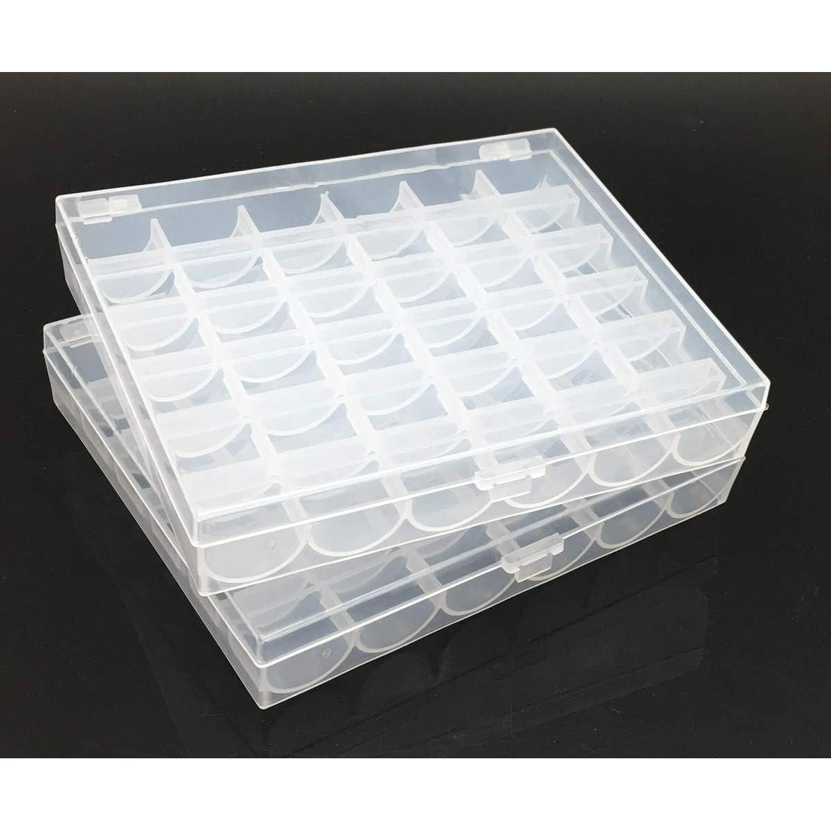 Caja organizadora de bobinas Fbshicung 2 paquetes 36 ranuras
