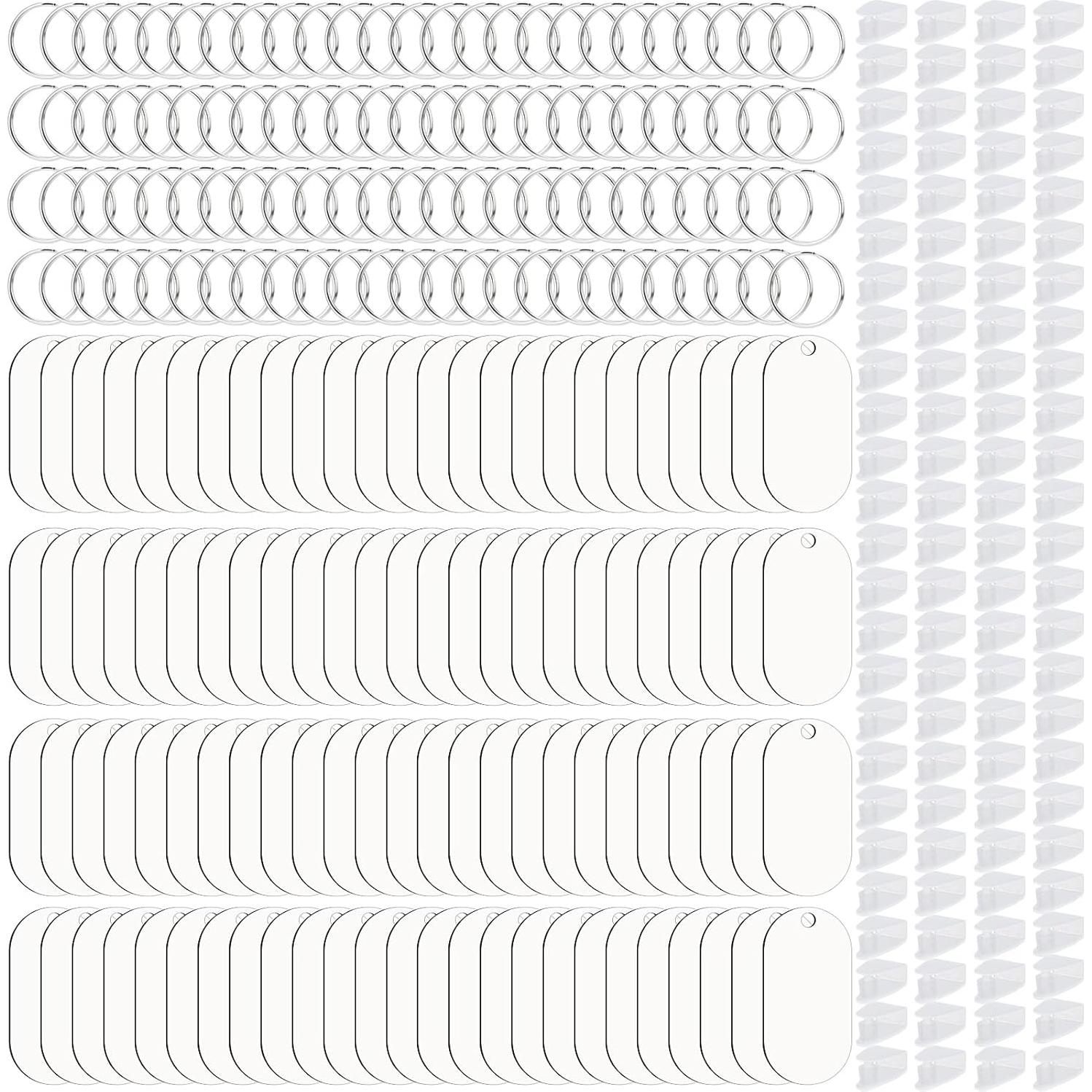 300 Llantas de Sublimación Ovaladas Guiqulai para Llaveros