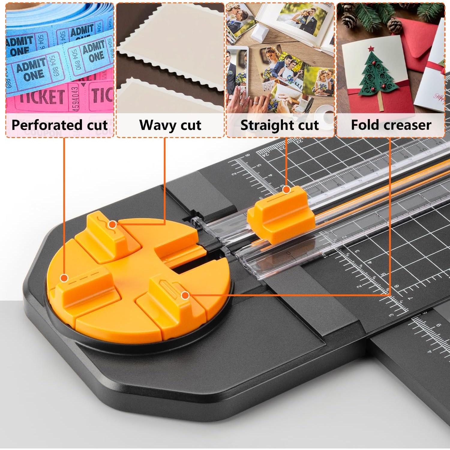 Cortadora de Papel Ecraft 4-en-1 Multifuncional 31 cm