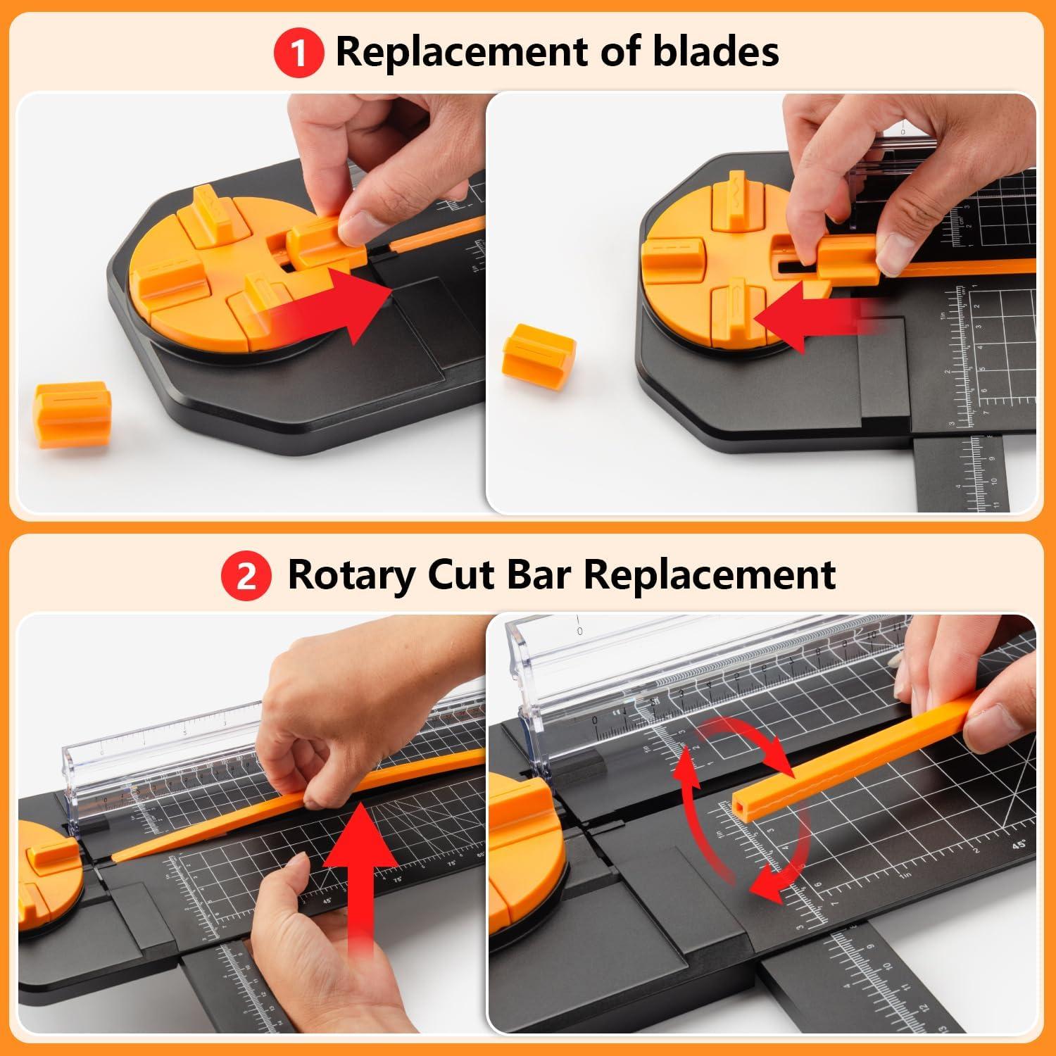 Cortadora de Papel Ecraft 4-en-1 Multifuncional 31 cm