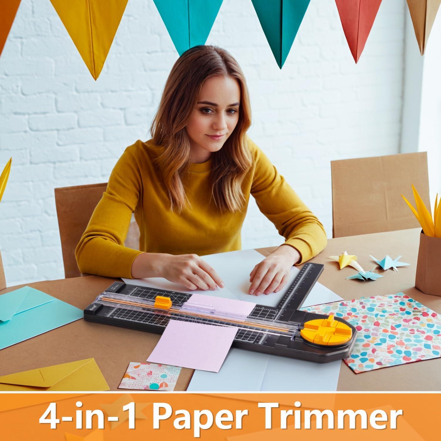 Cortadora de Papel Ecraft 4-en-1 Multifuncional 31 cm