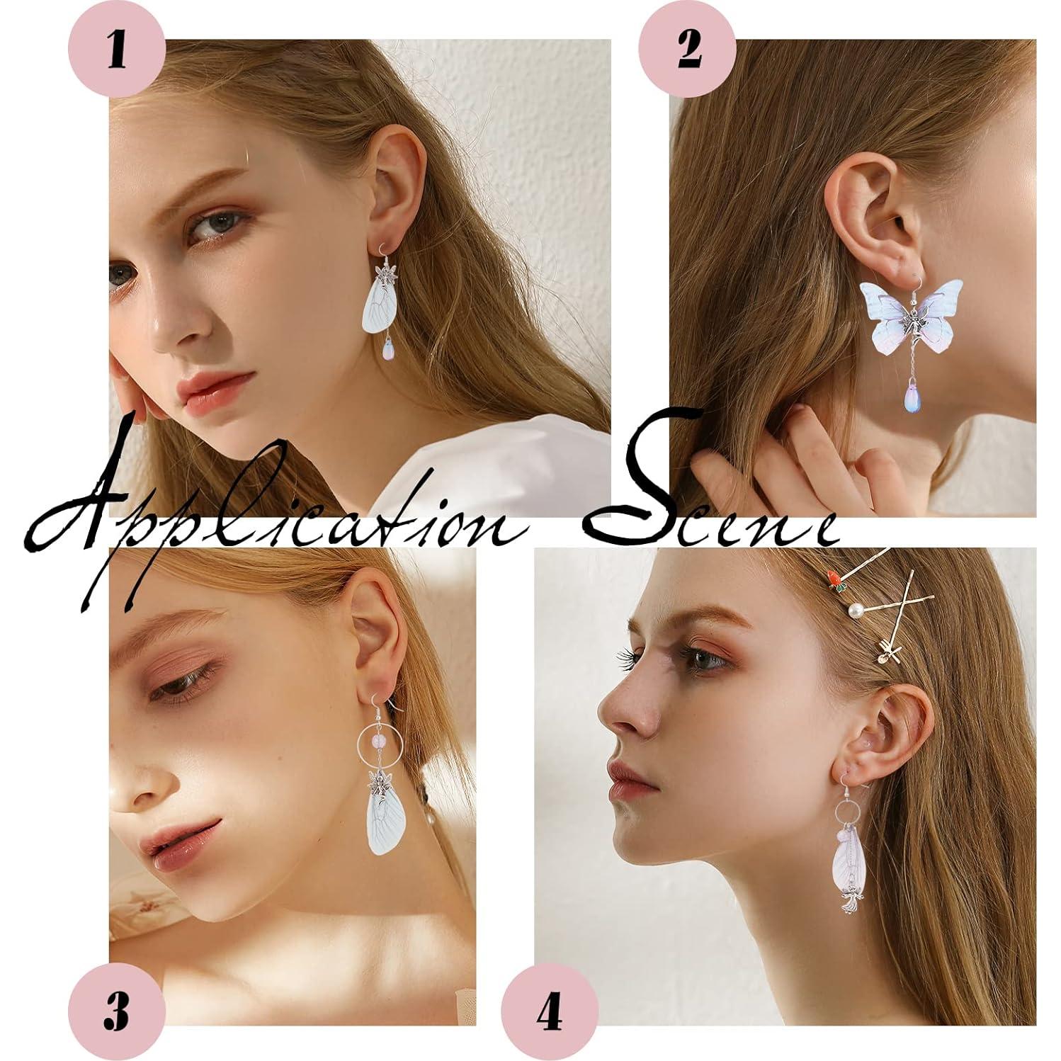 Kit de Fabricación de Joyería SUNNYCLUE 10 Pares Pendientes Mariposa