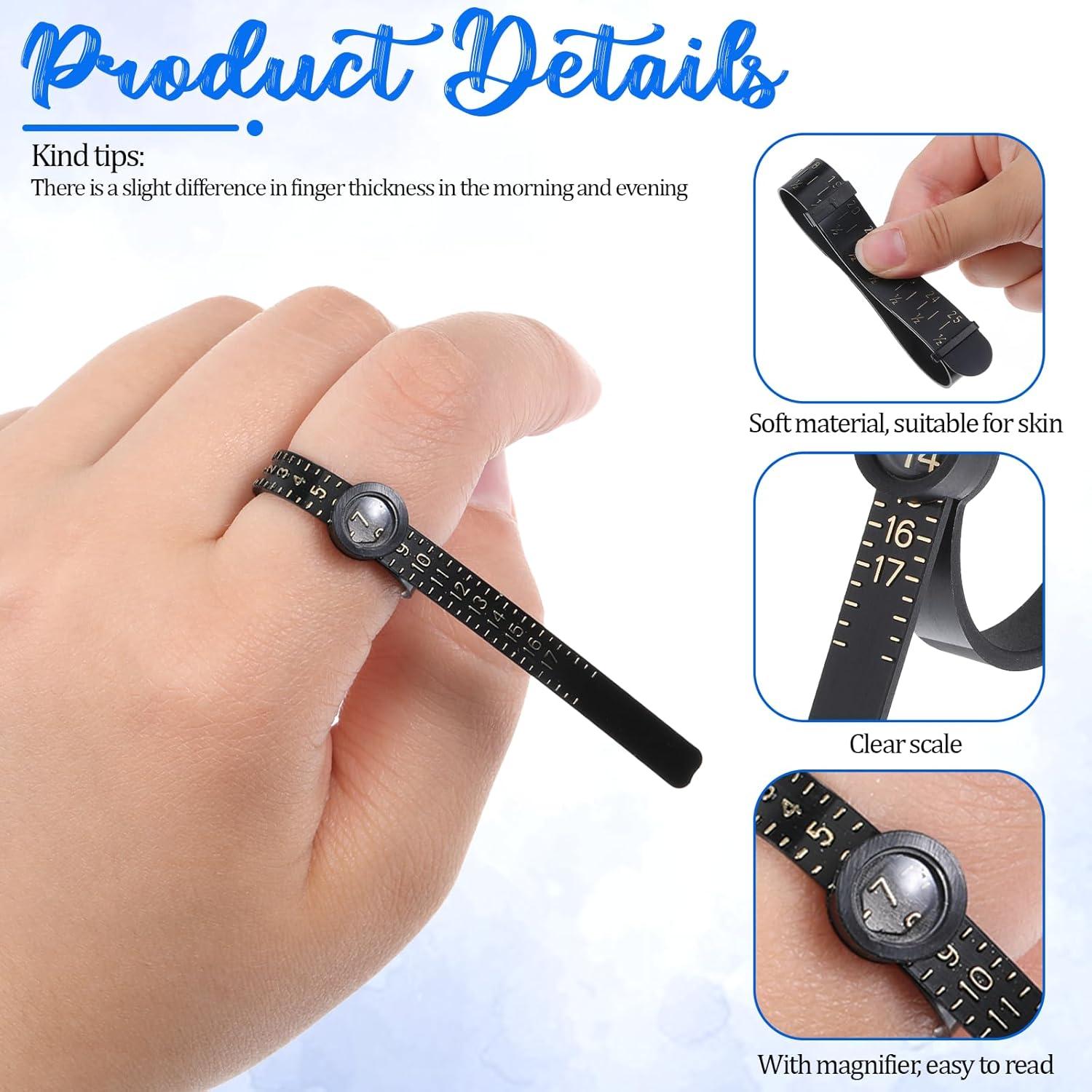 Conjunto de Medición de Tamaño de Anillo y Pulsera JIYIN 6 Pcs