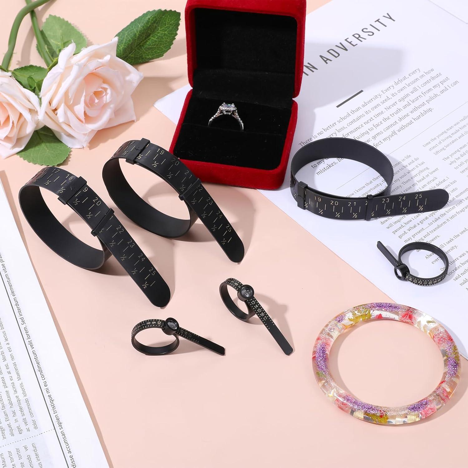 Conjunto de Medición de Tamaño de Anillo y Pulsera JIYIN 6 Pcs