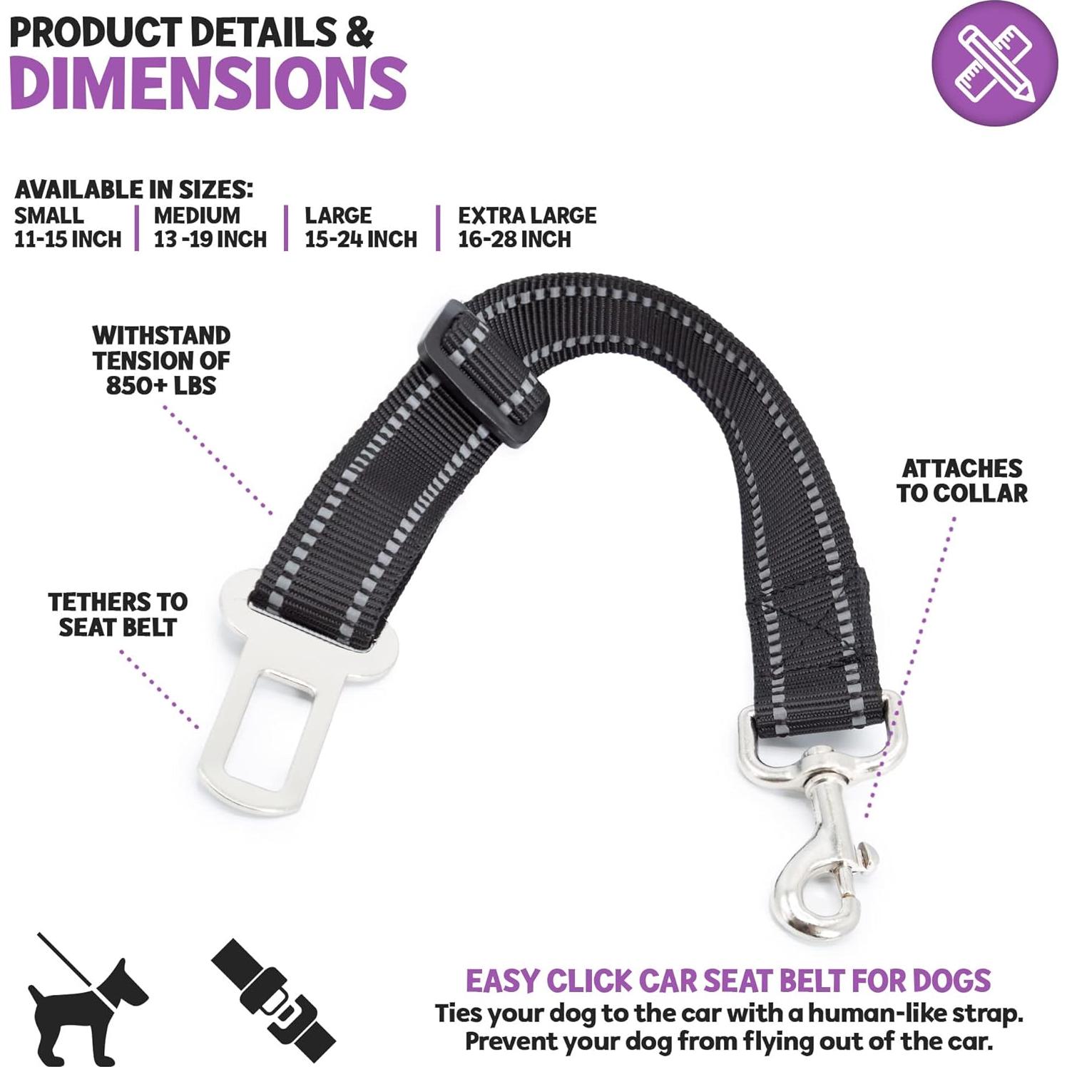 Cinturón de Seguridad para Perros Poodle Pet Grande Ajustable