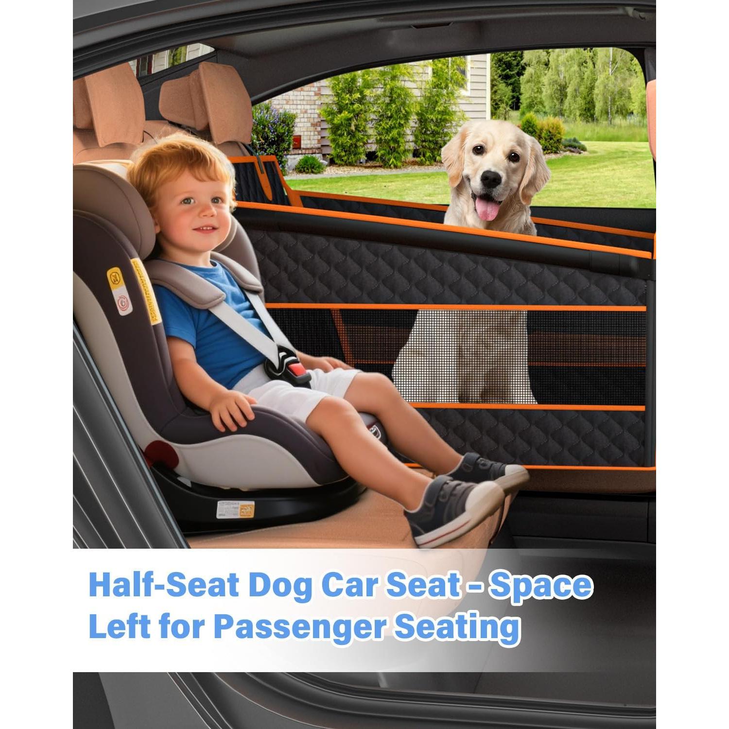 Asiento de Coche para Perros Grandes Instraella Negro 69.85x54.86cm