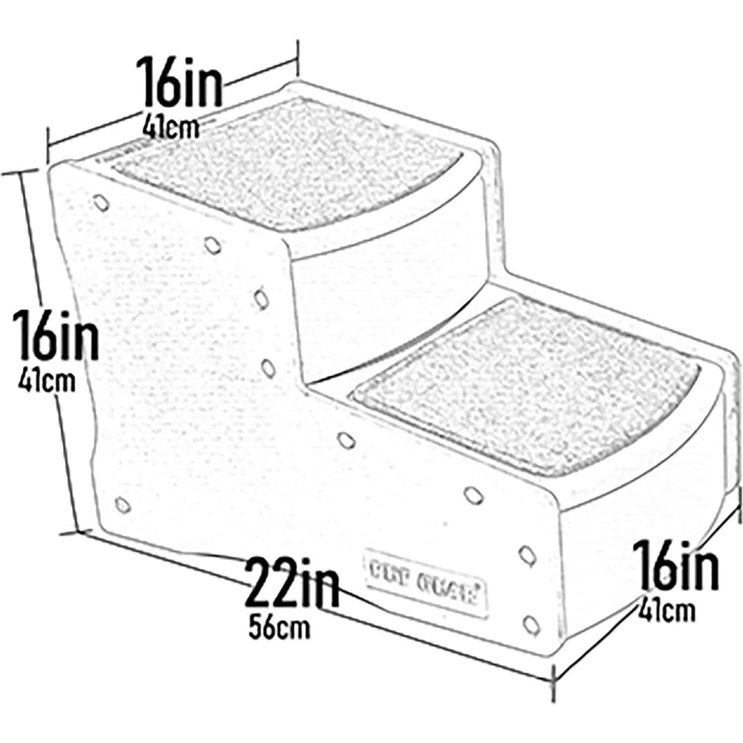 Escalera para Mascotas Pet Gear Easy Step II, 2 Escalones hasta 68kg