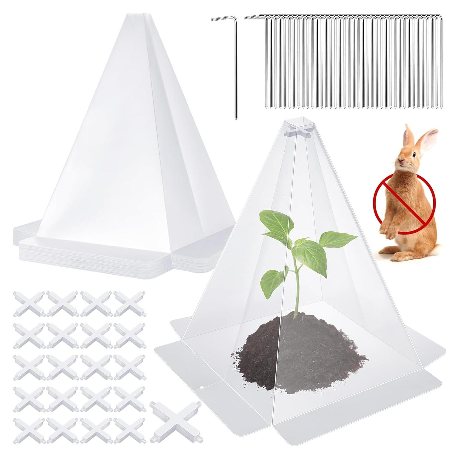 Cloches de Jardín Niuyhe 20 Piezas Protectores de Plántulas