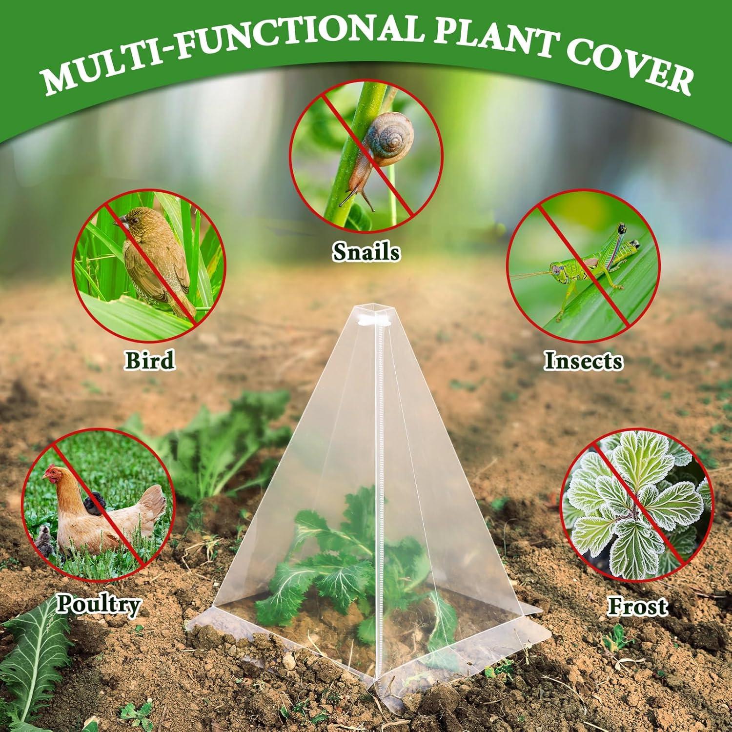 Cloches de Jardín Niuyhe 20 Piezas Protectores de Plántulas