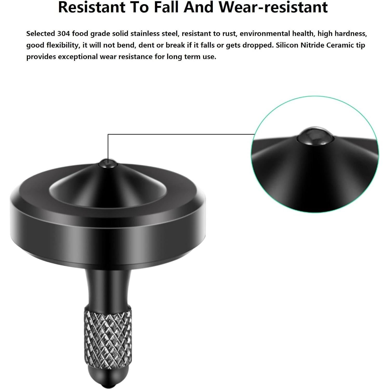 Trompo Antiestrés de Acero Inoxidable CHEETOP 3PCS