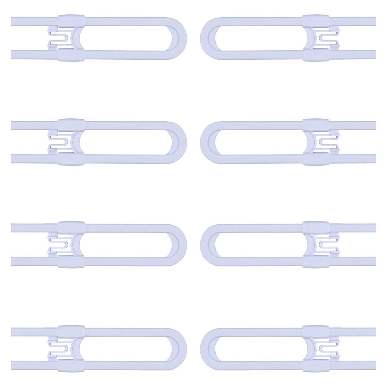 Cerraduras de Seguridad para Gabinetes OKEFAN - 8 Unidades Blancas