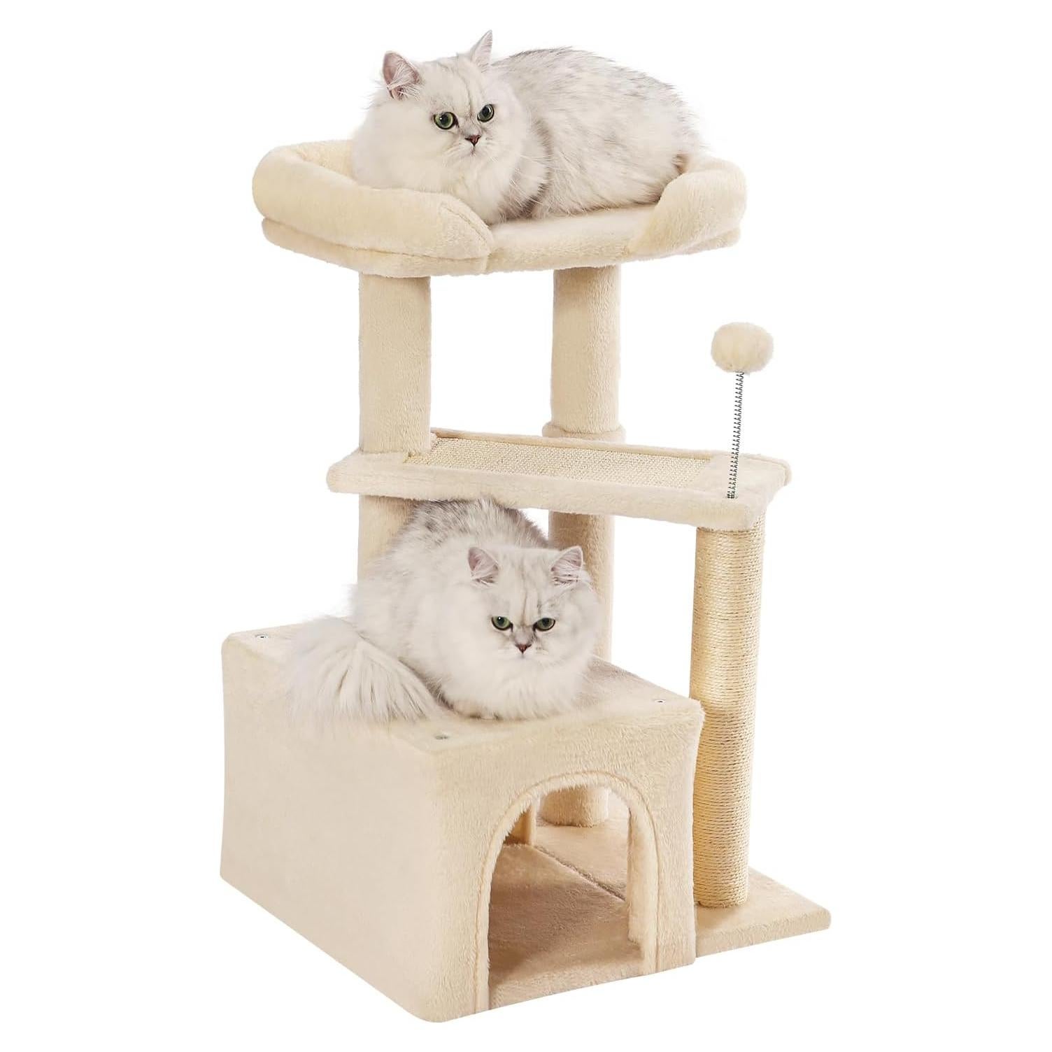 Árbol para Gatos Made4Pets Beige 73.66 cm Torre de Actividad