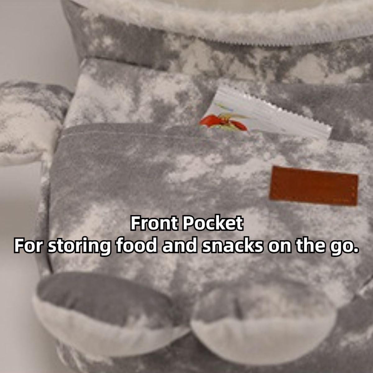 Bolsa de transporte para hámster y pequeños animales Gris